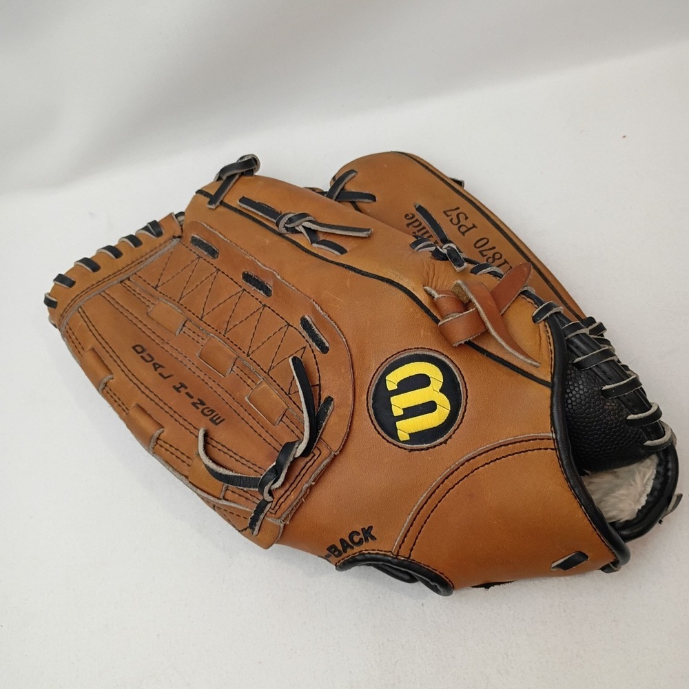 Wilson Pro Staff Series A1870 PS7 Baseball Glove, 13.5 Inch, Dual Hinge Web RHT - Picture 2 of 9